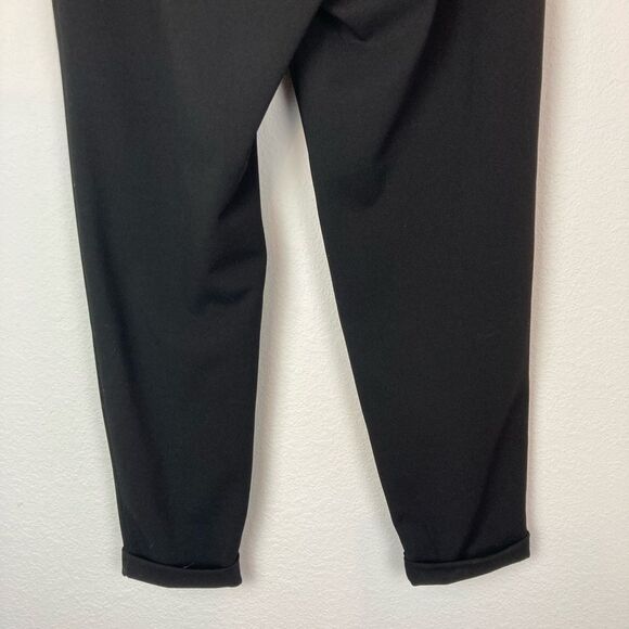 WHBM tapered ankle cuffed full leg crepe w/drawstring waist & pockets - Picture 4 of 13